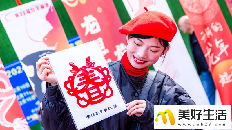 湖北武汉：非遗民俗庙会年味十足(图5)