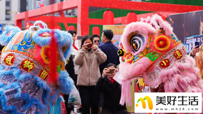 湖北武汉：非遗民俗庙会年味十足(图6)