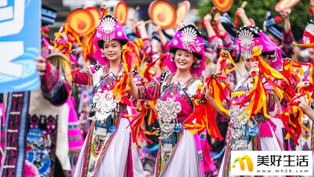 贵州举行民族团结大巡游活动(图4)