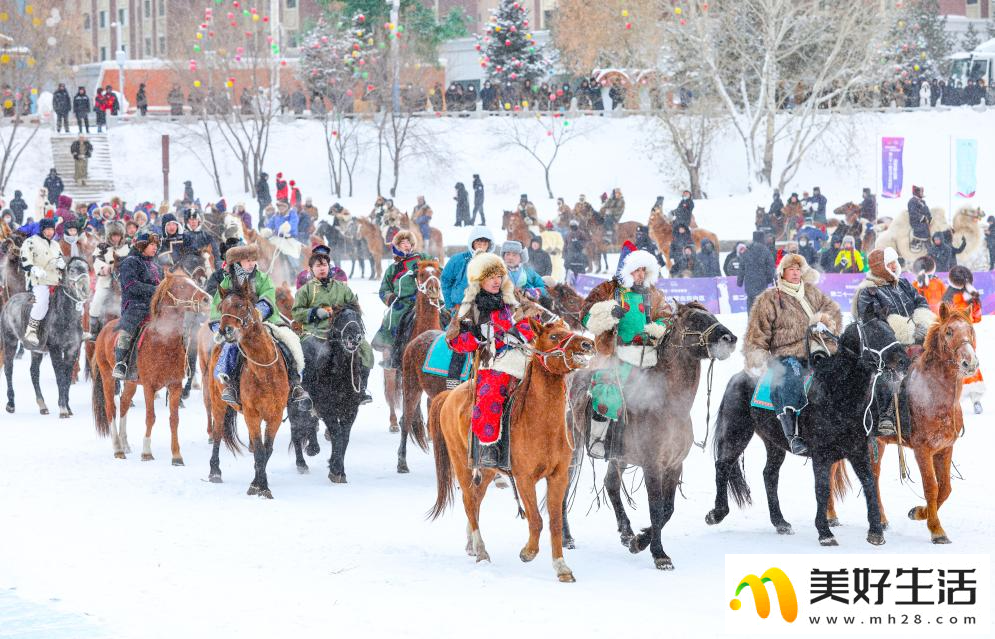 第二十一届内蒙古自治区冰雪那达慕开幕式彩排尽显“民族风”(图1)