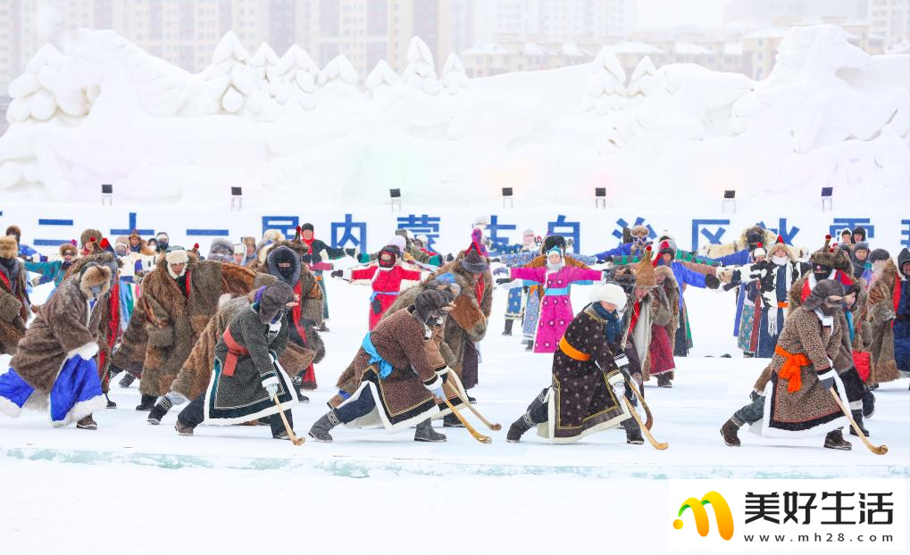 第二十一届内蒙古自治区冰雪那达慕开幕式彩排尽显“民族风”(图3)